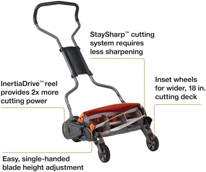 Eco-Friendly Manual Push Lawn Mower
