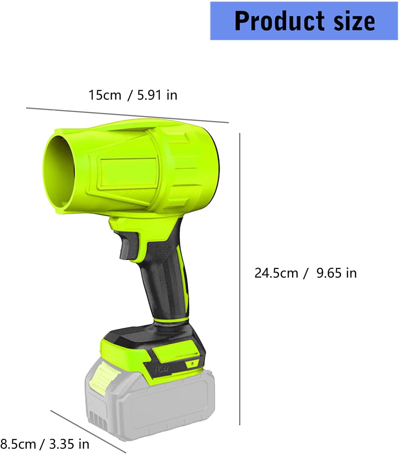 Battery Swap 21V Yard Blower with Adjustable Wind Current for Multiple Home and Outdoor Tasks Not Batteries Factory Removal Blower