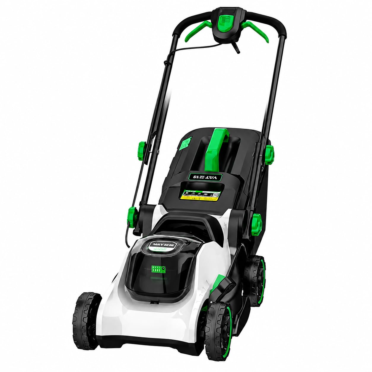 Battery-Powered Lawn Mower for Seniors – Lightweight, Easy Start, Quiet & Safe, Dual 6.0Ah Batteries for Long Runtime, Perfect for Small to Medium Yards