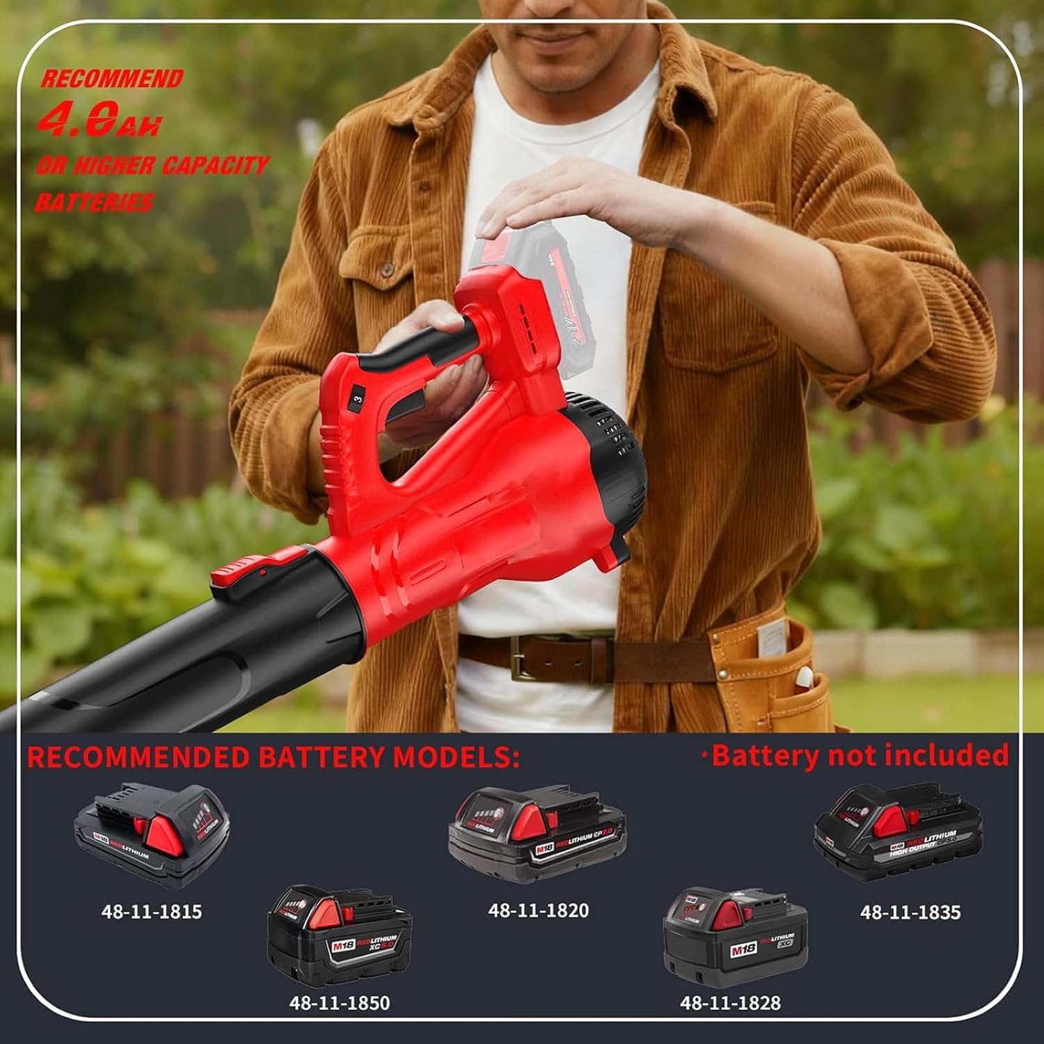 Efficient Brushless Motor Extended Blower Bare Tool 30000RPM Compatible Your Batteries for Power Tool Extended Blower Bare Featuring Brushless Motor Battery Not Included