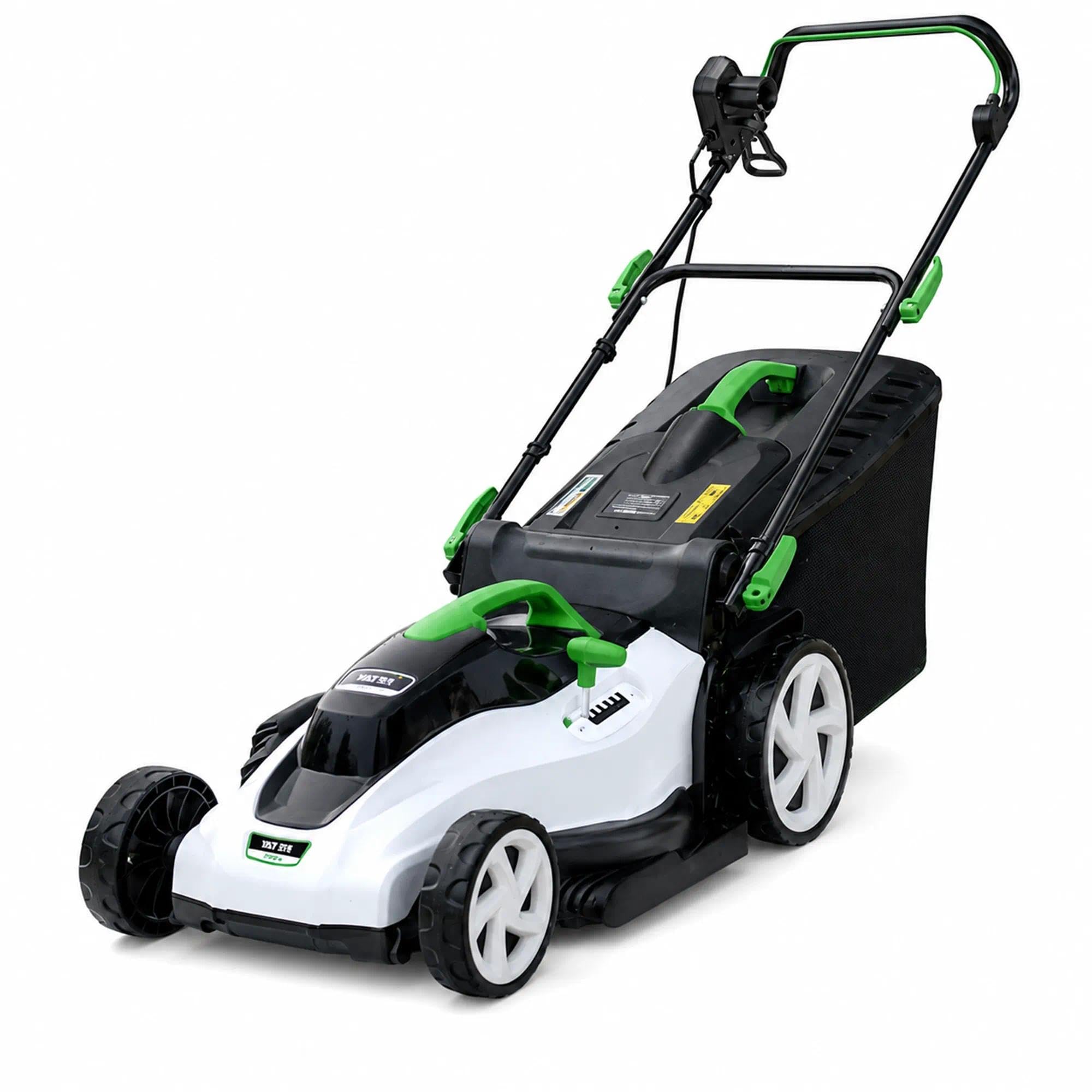 Lightweight Electric Push Mower for Women, 16.5" Cutting Width, 6Ah Battery Powered Electric Mower, Smooth Handling Around Trees and Shrubs, Effortless Lawn Care