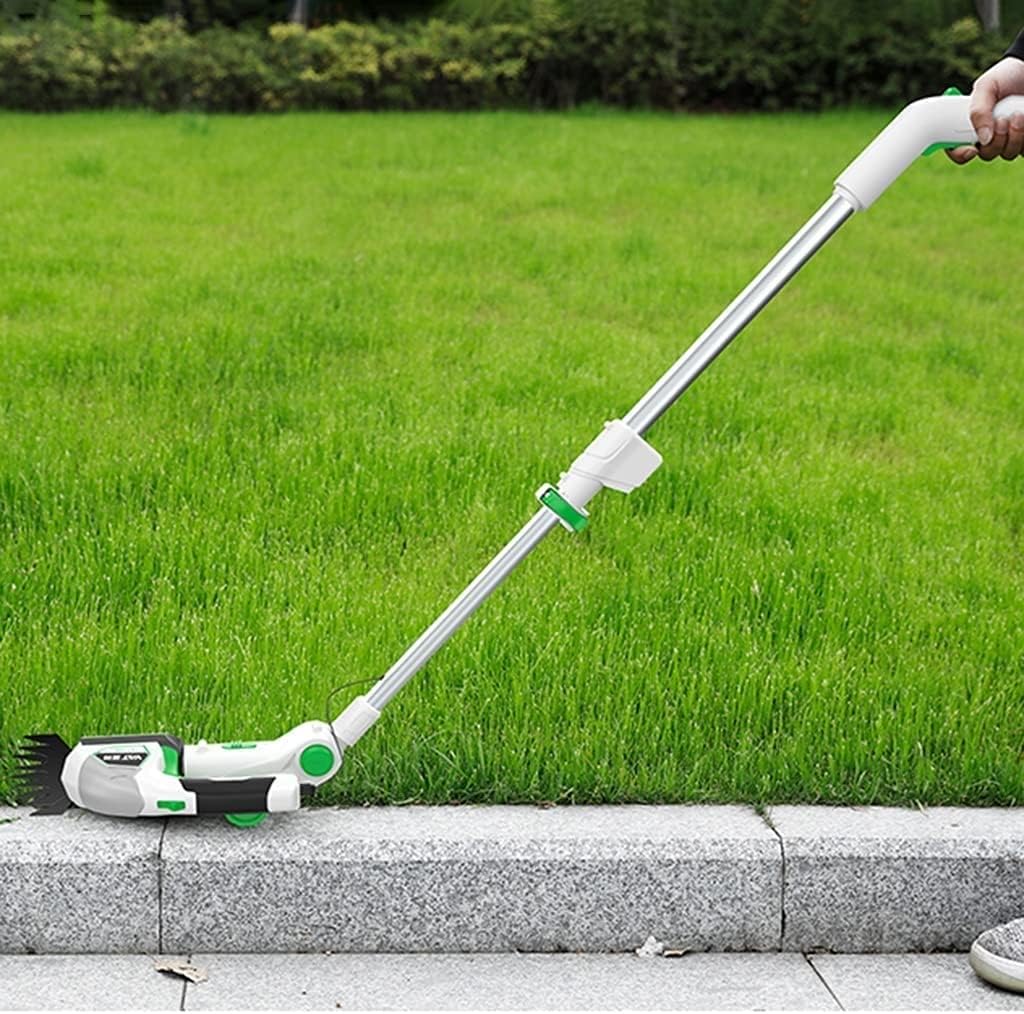 Electric Lawn Mower Removable 2-in-1 Electric Lawn Mower Small Household Multifunctional Weeder 7.2V/1500mAH Integrated Lithium Battery Two Blades