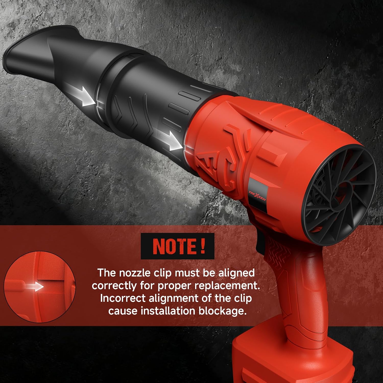 Electric Leaf Blower Cordless for Milwaukee M18 Battery, Mini Leaf Blowers for Lawn Care, Blowing Leaves & Dust, Battery Powered Handheld Leaf Blower, Portable Jobsite Blower (Battery Not Included)