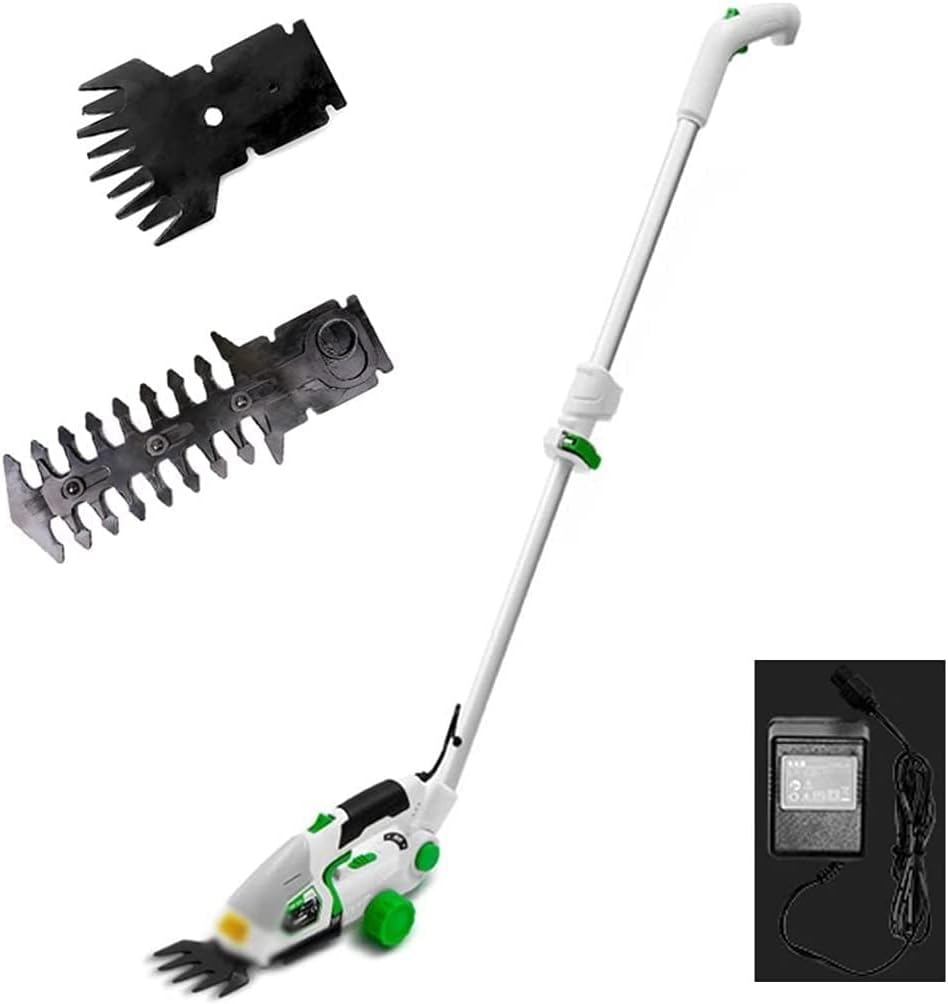 Electric Lawn Mower Removable 2-in-1 Electric Lawn Mower Small Household Multifunctional Weeder 7.2V/1500mAH Integrated Lithium Battery Two Blades