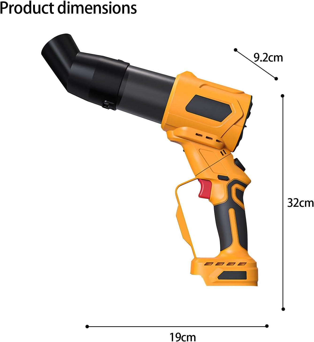 Execution Nonbrush Mobile Blower Variable Thin for Quick Home Garden Workshop Garden