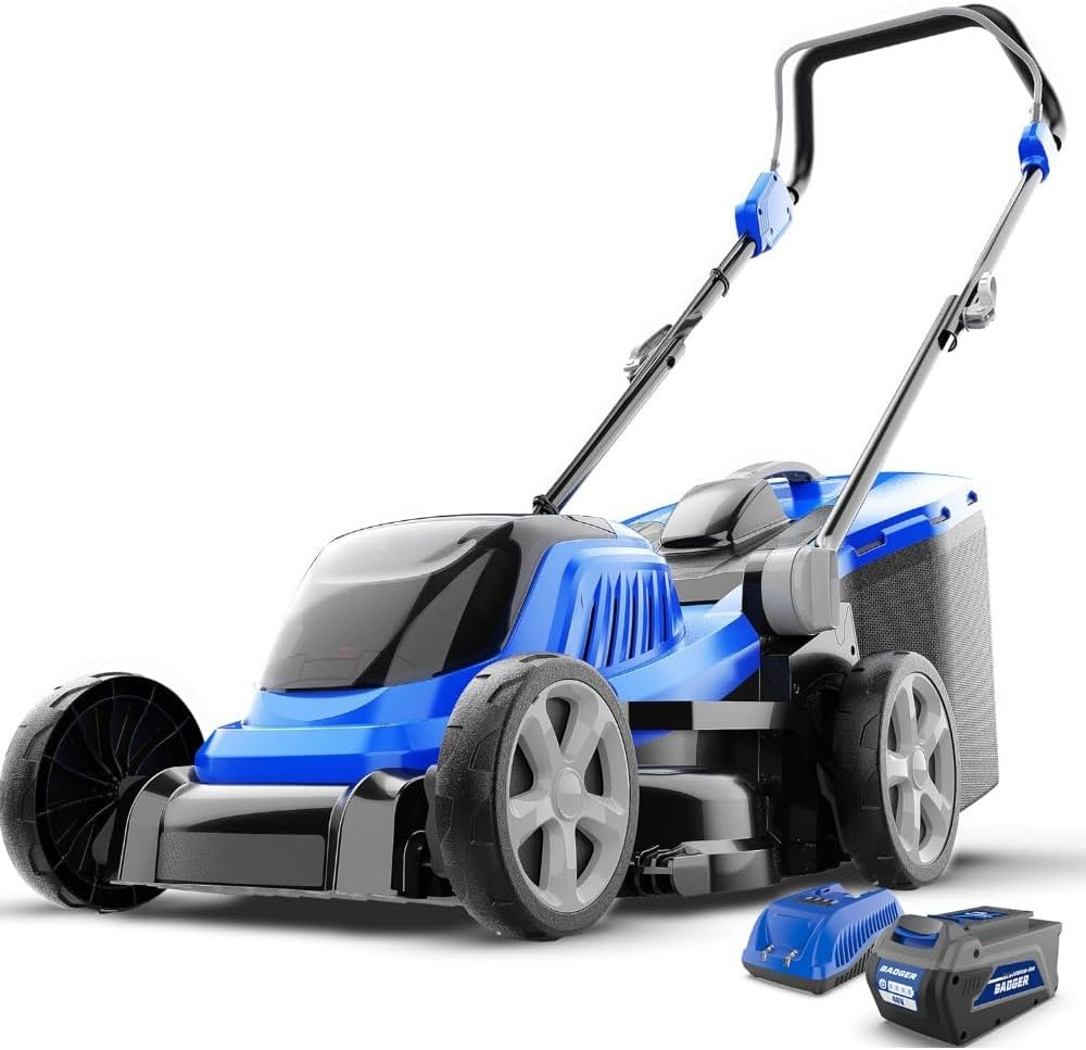 Lawn Mower 40V Brushless Cordless Electric with 5 Cutting Height Adjustments