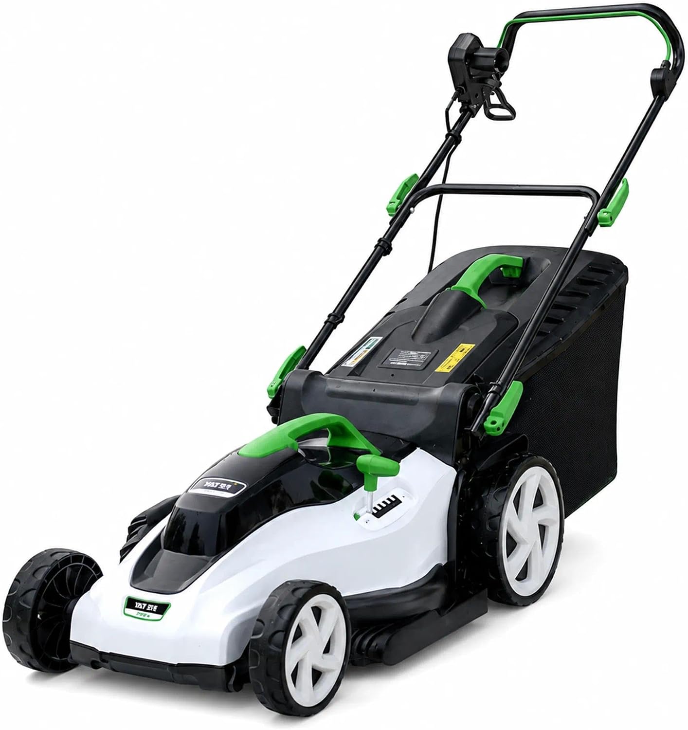 Lightweight Electric Push Mower for Women, 16.5" Cutting Width, 6Ah Battery Powered Electric Mower, Smooth Handling Around Trees and Shrubs, Effortless Lawn Care