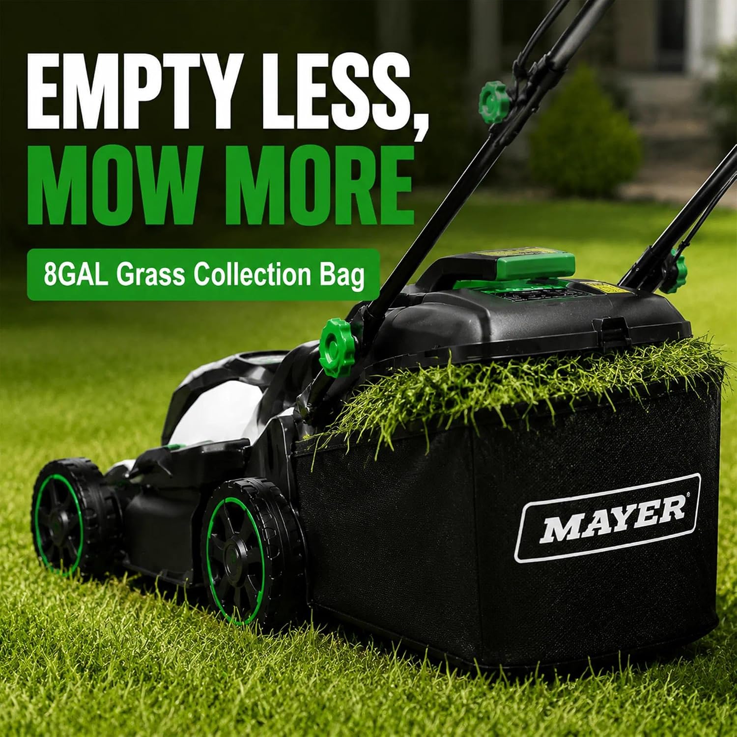 Battery-Powered Lawn Mower for Seniors – Lightweight, Easy Start, Quiet & Safe, Dual 6.0Ah Batteries for Long Runtime, Perfect for Small to Medium Yards